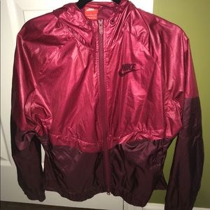 Red/Maroon Nike windbreaker